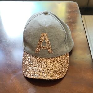 Justice Gray and Gold Glitter Hat